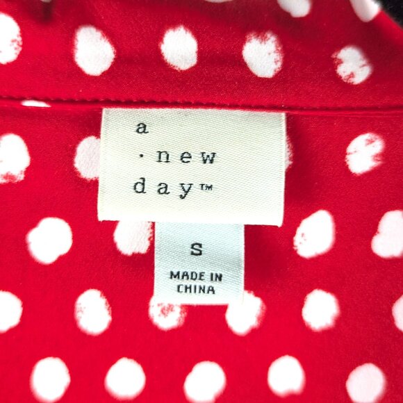 A New Day Retro Red/White Polka Dot Dress - Small - Picture 4 of 7